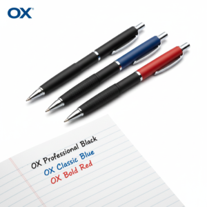OX Ball Pen  – Premium Red, Blue, and Black Ink for Professionals